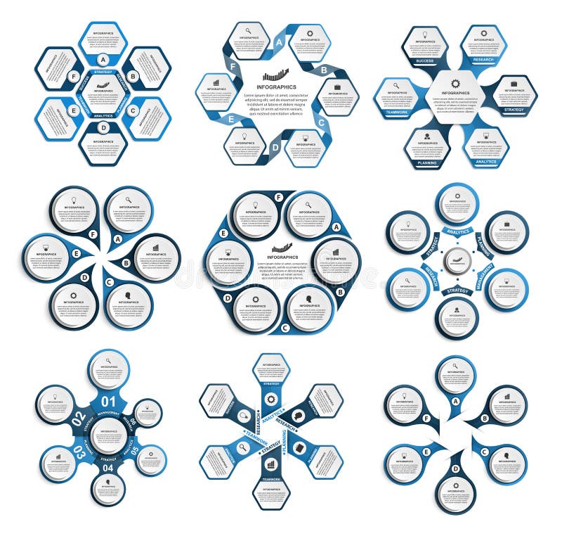 汇集infographics 背景设计要素空白四的雪花 企业介绍或信息横幅的Infographics 皇族释放例证 汇集infographics 背景设计要素空白四的雪花 企业介绍或信息横幅的Infographics 皇族释放例证